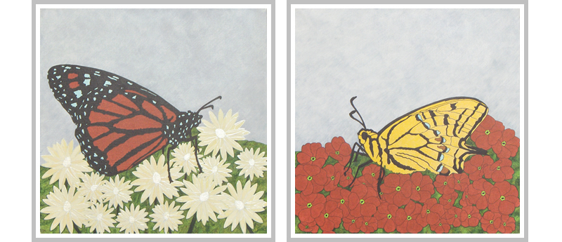 vlinder 1 en 2, by Bianca Blanker, 2005/2006